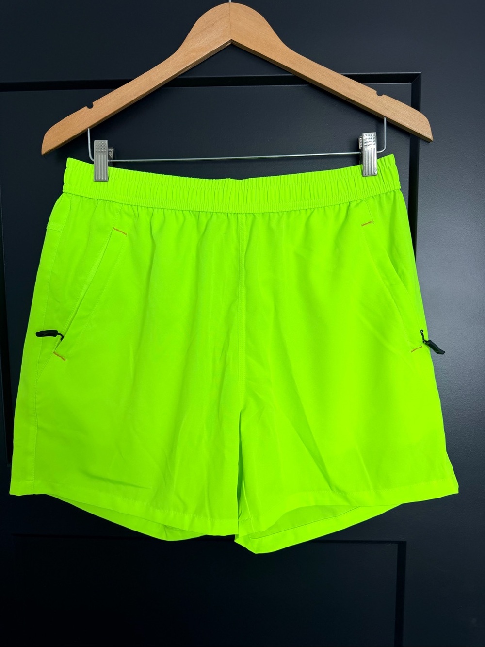 Men's Neon Yellow Basketball Shorts